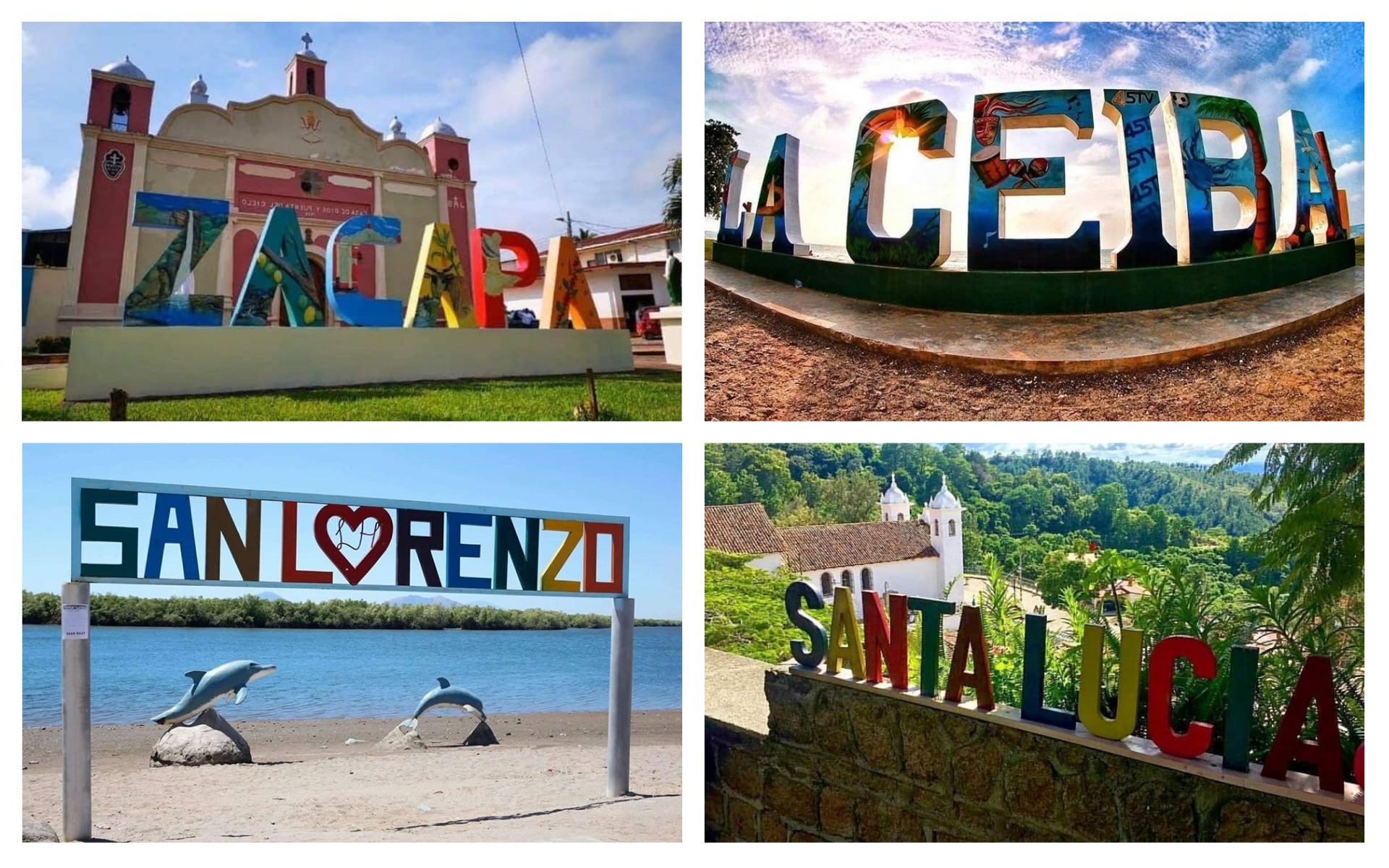 Descubra los letreros turísticos que engalanan decenas de ciudades de Honduras