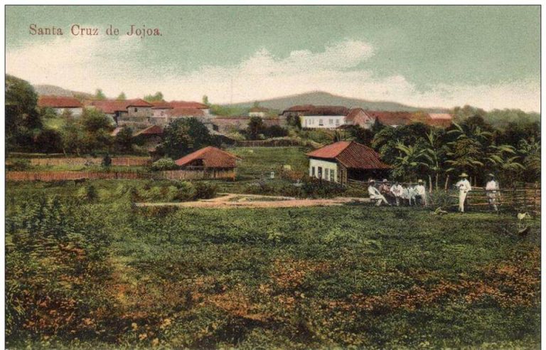  Una postal coloreada de Santa Cruz de Yojoa, en 1905. 