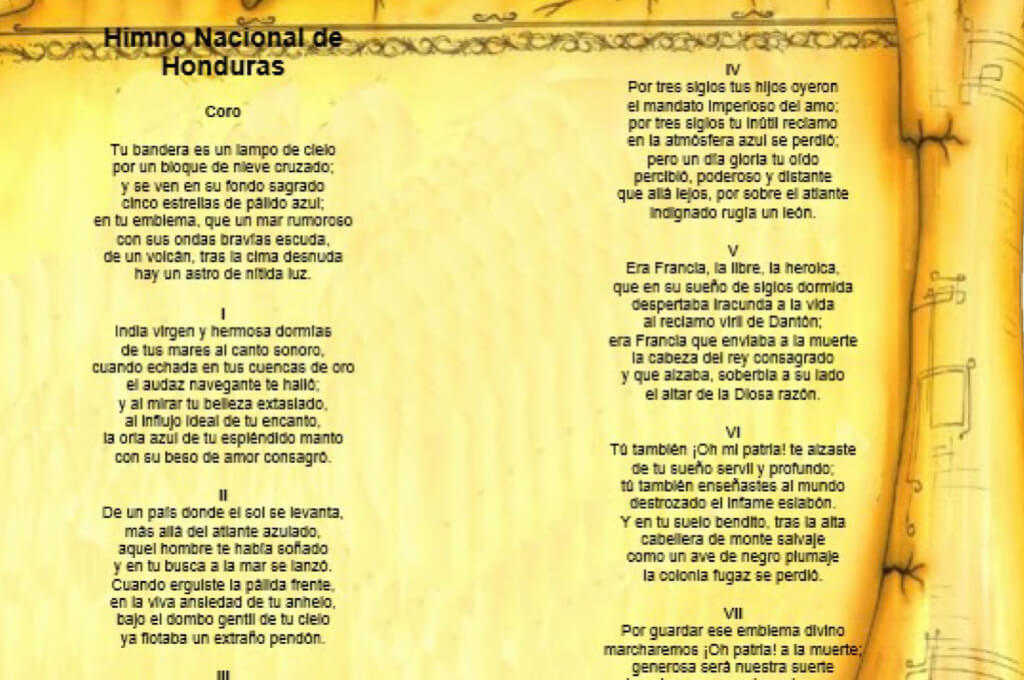 Himno Nacional De Honduras Simbolos Patrios De Honduras The Best Porn